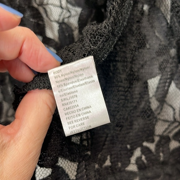 Love Sadie black open lace cardigan size Medium - Picture 4 of 4